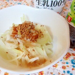 リケン×小岩井×生姜★チクワと玉ねぎのホットサラダ